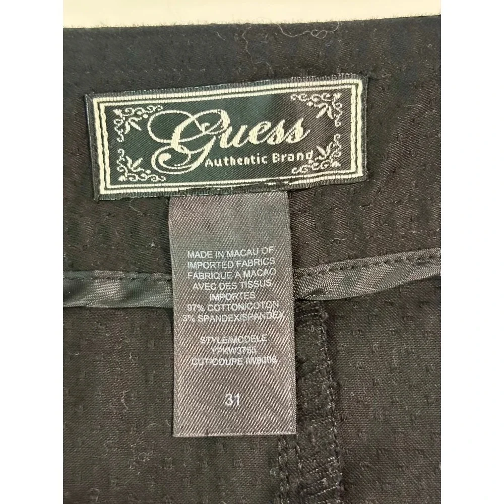 Guess‎ Pencil Skirt Womens Large Black Y2K Office Siren Clubwear Dark Academia